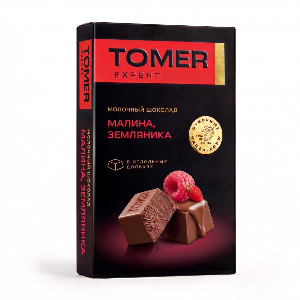  Фабрика Томер   Молочный шоколад Малина-Земляника, 90г  в Сертолове