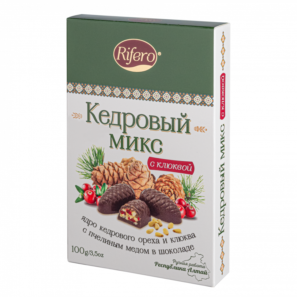  Риф и ко Конфеты "Кедровый микс КЛЮКВА" 100г     в Сертолове