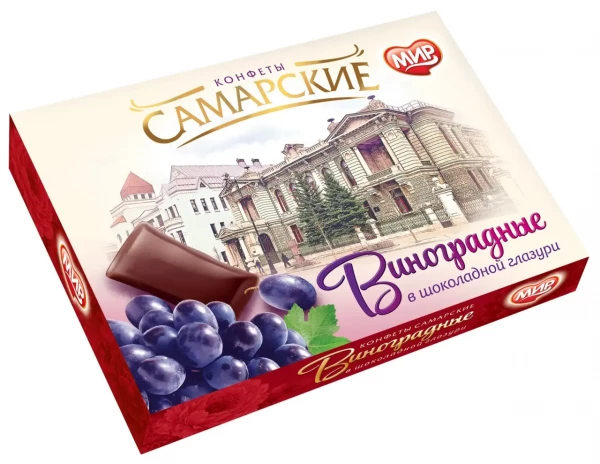 №2 КФ МИР Виноградные в шоколадной глазури 160г  в Сертолове