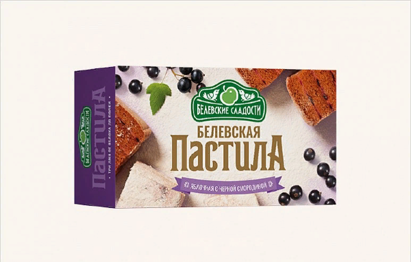 №2 Пастила  200г диетическая с ЧЁРНОЙ Смородиной, НОВЫЙ ФОРМАТ (4*50г)   в Сертолове